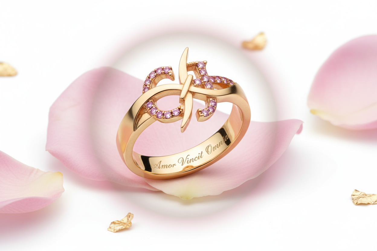Initials Together Ring