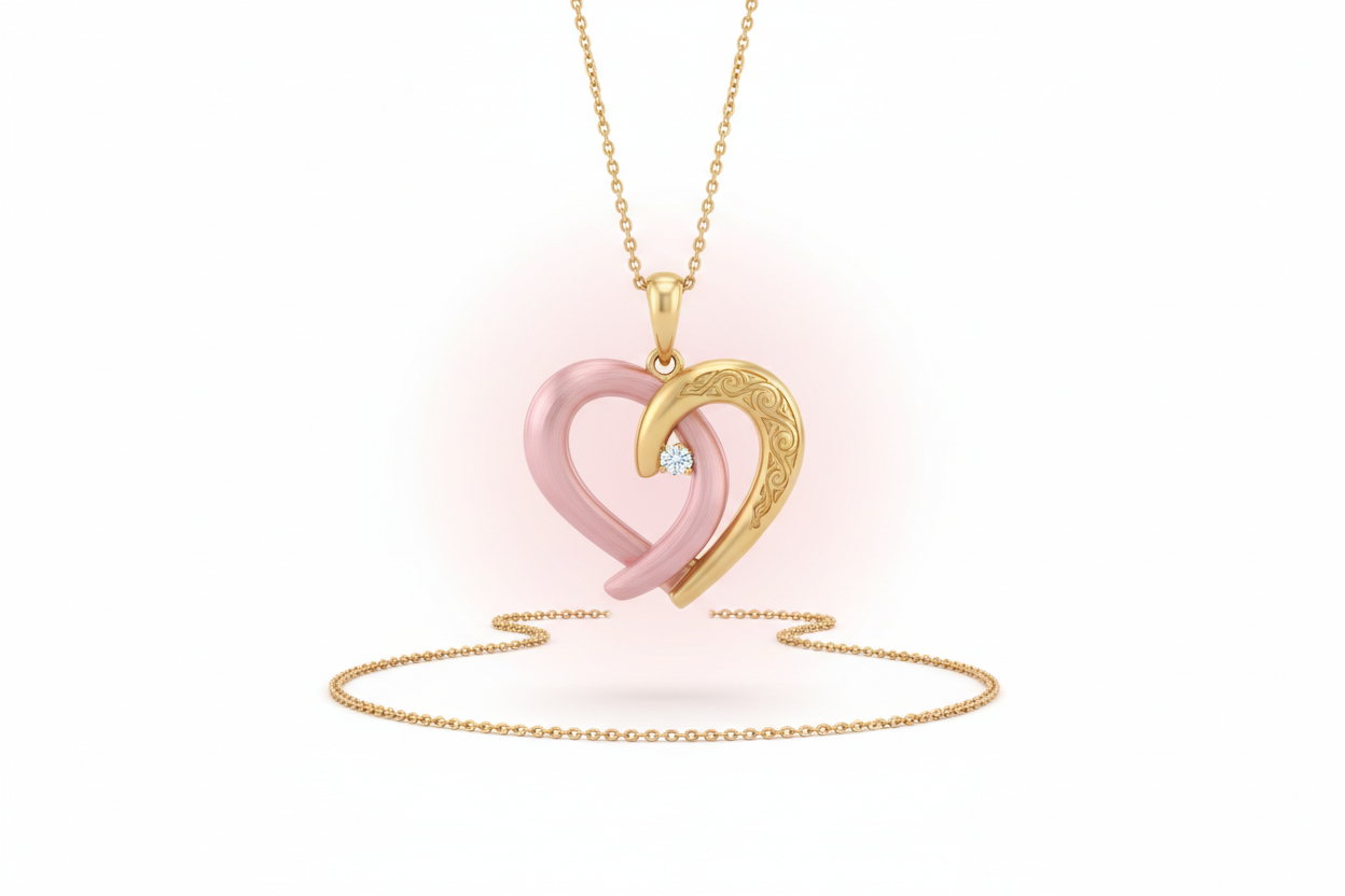 Intertwined Hearts Pendant