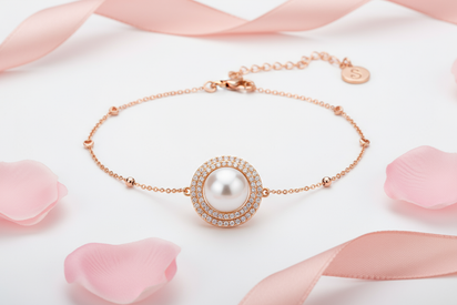 Classic Pearl Halo Necklace