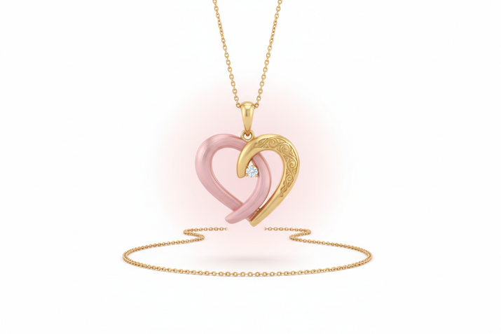 Intertwined Hearts Pendant